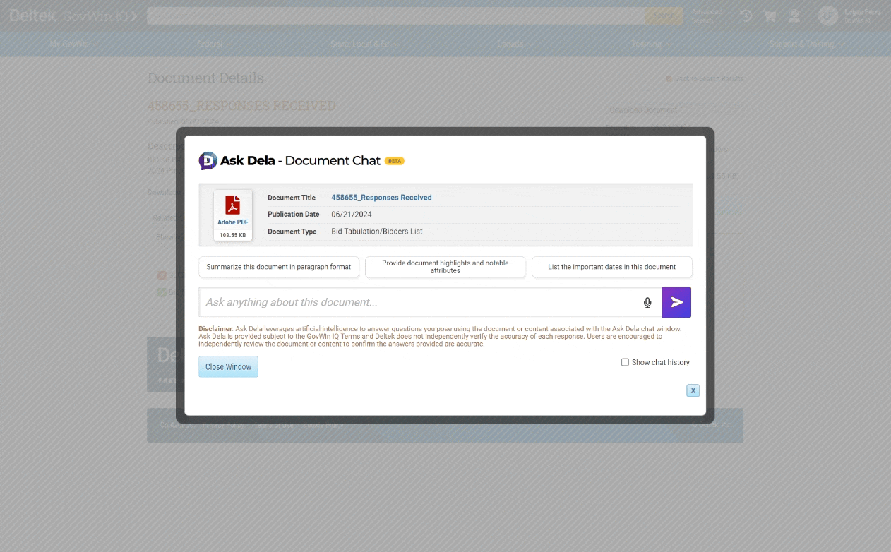 Ask Dela Example